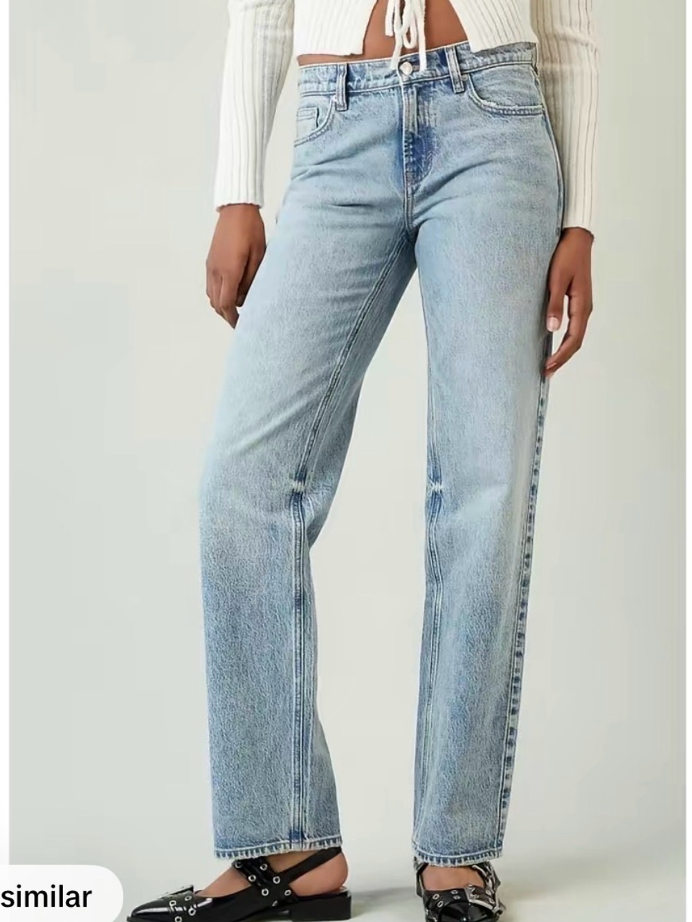 PacSun Light Blue Straight Leg Jeans - Women